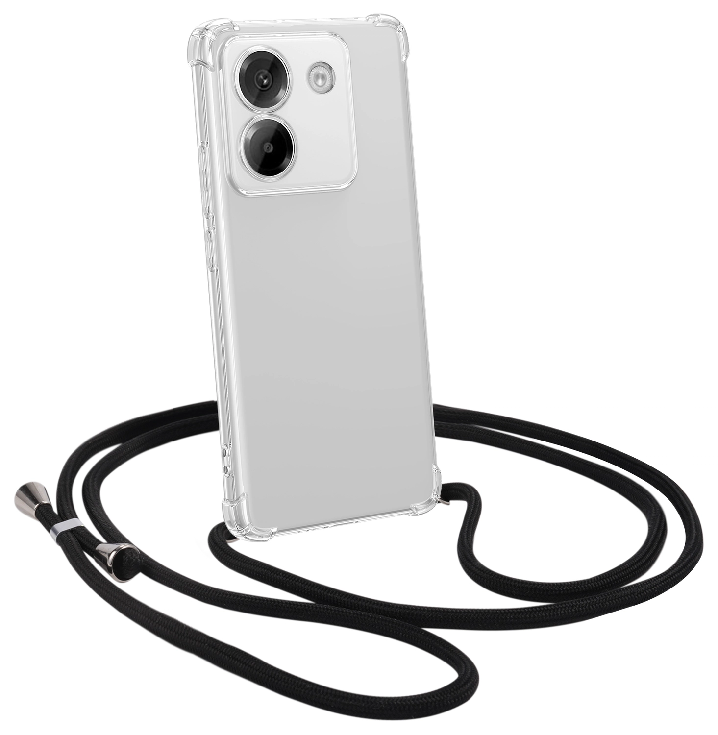 Xiaomi Poco M7 Pro Hoesje met Koord Schokbestendig TPU Transparant afbeelding 7