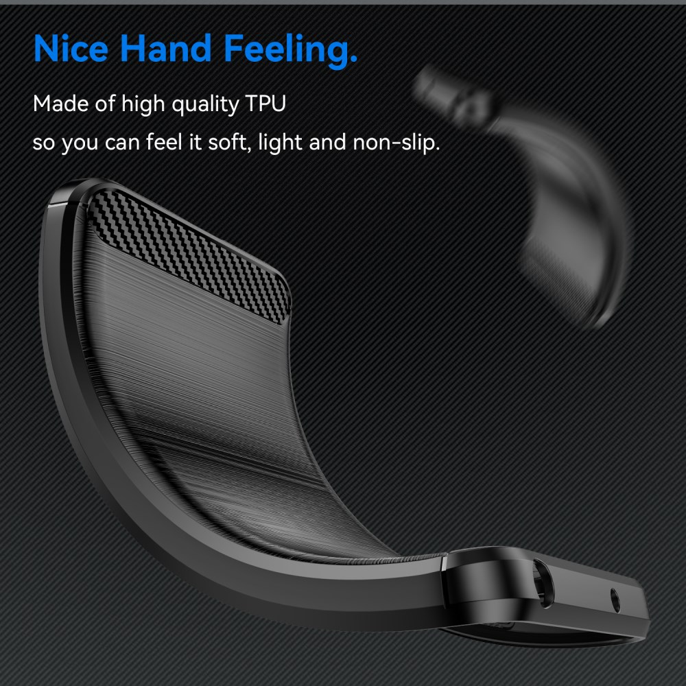 Xiaomi Poco M7 Pro Hoesje Geborsteld TPU Flexibele Back Cover Zwart afbeelding 6