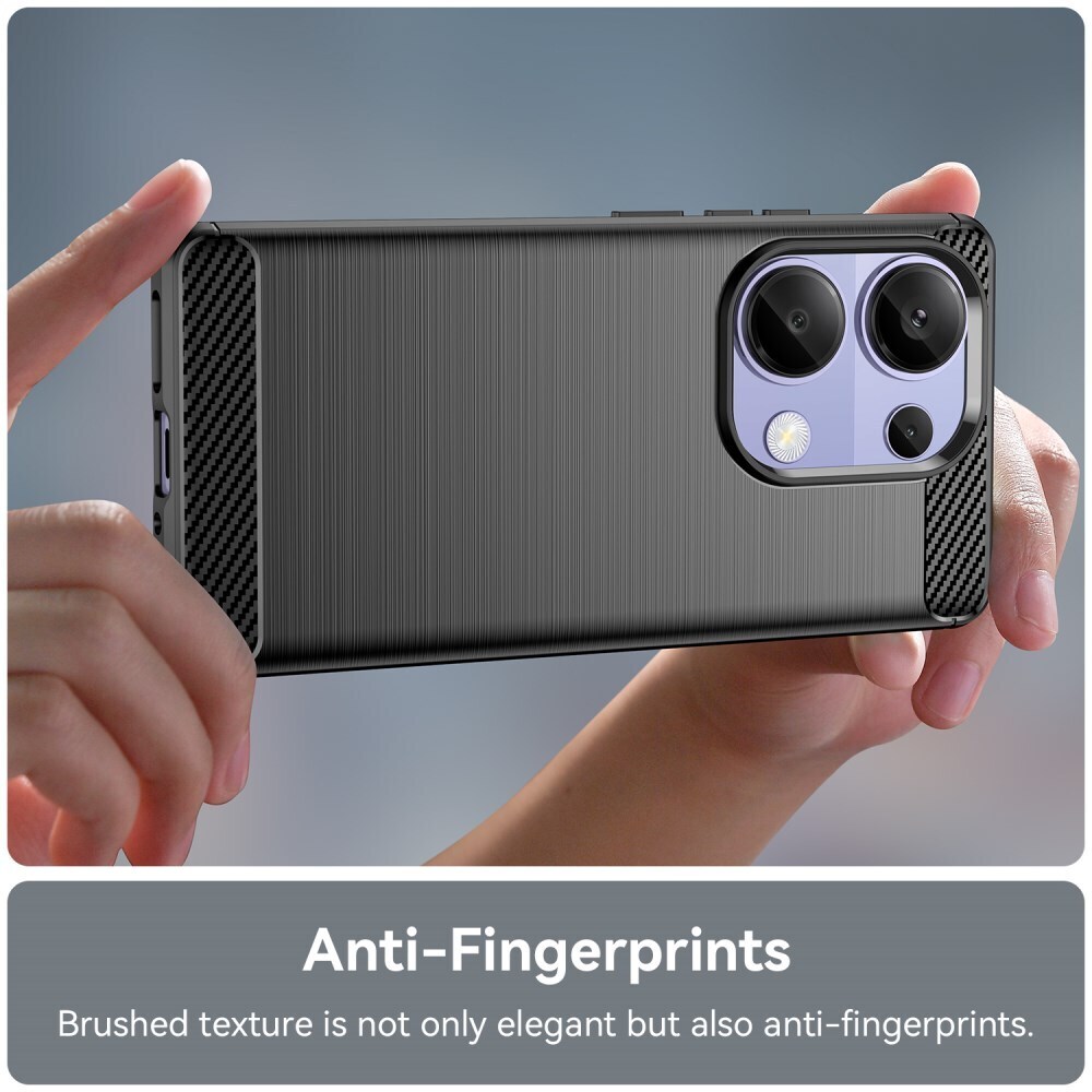 Xiaomi Poco M7 Pro Hoesje Geborsteld TPU Flexibele Back Cover Zwart afbeelding 7