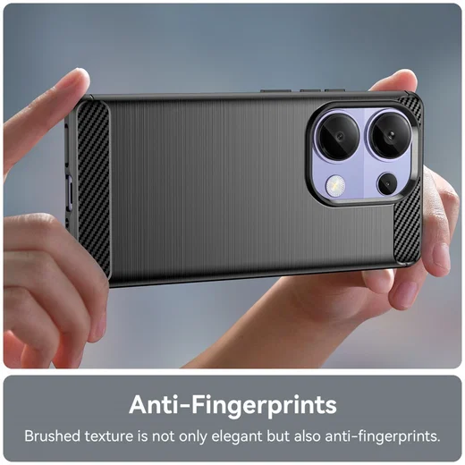Xiaomi Poco M7 Pro Hoesje Geborsteld TPU Flexibele Back Cover Zwart afbeelding 7