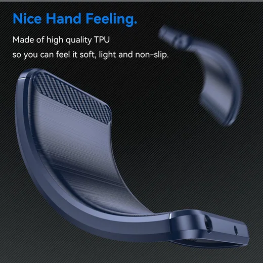 Xiaomi Poco M7 Pro Hoesje Geborsteld TPU Flexibele Back Cover Blauw afbeelding 6