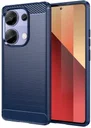 Xiaomi Poco M7 Pro Hoesje Geborsteld TPU Flexibele Back Cover Blauw