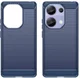 Xiaomi Poco M7 Pro Hoesje Geborsteld TPU Flexibele Back Cover Blauw afbeelding 2
