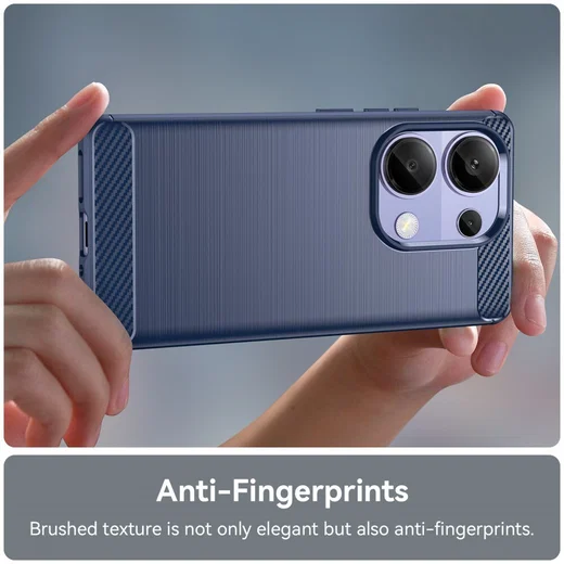Xiaomi Poco M7 Pro Hoesje Geborsteld TPU Flexibele Back Cover Blauw afbeelding 7