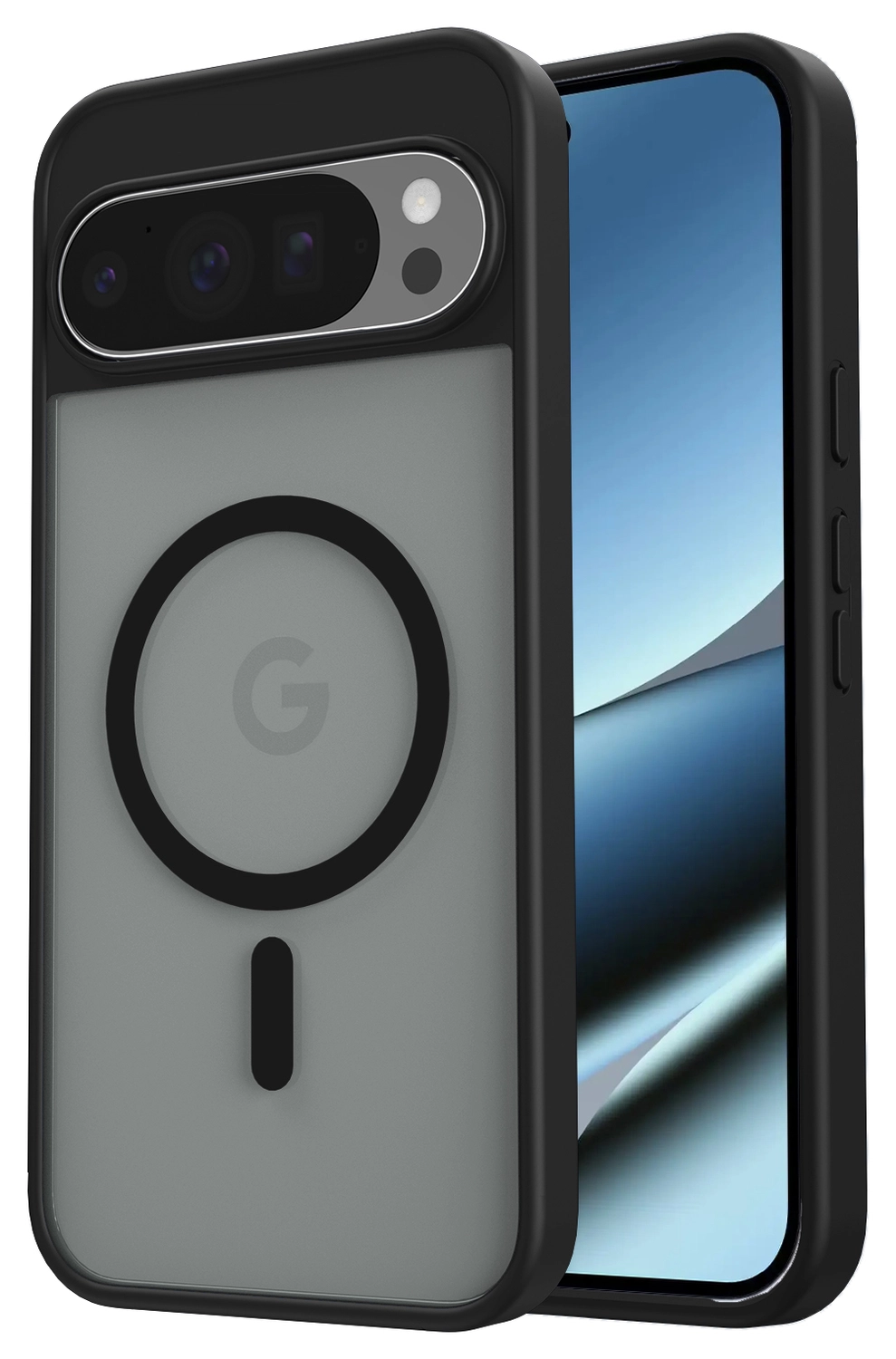 Google Pixel 10 Pro XL Hoesje met MagSafe Back Cover PixelSnap Matte Zwart afbeelding 1