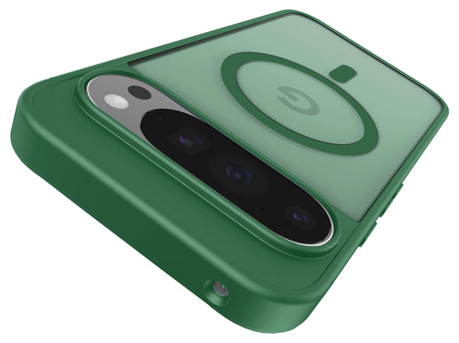 Google Pixel 10 Pro XL Hoesje met MagSafe Back Cover PixelSnap Matte Groen afbeelding 9