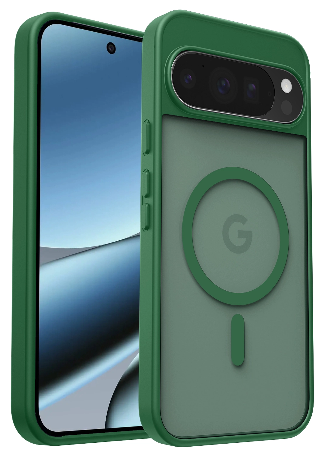 Google Pixel 10 Pro XL Hoesje met MagSafe Back Cover PixelSnap Matte Groen afbeelding 10