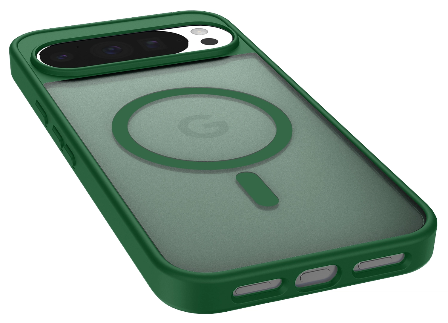 Google Pixel 10 Pro XL Hoesje met MagSafe Back Cover PixelSnap Matte Groen afbeelding 11
