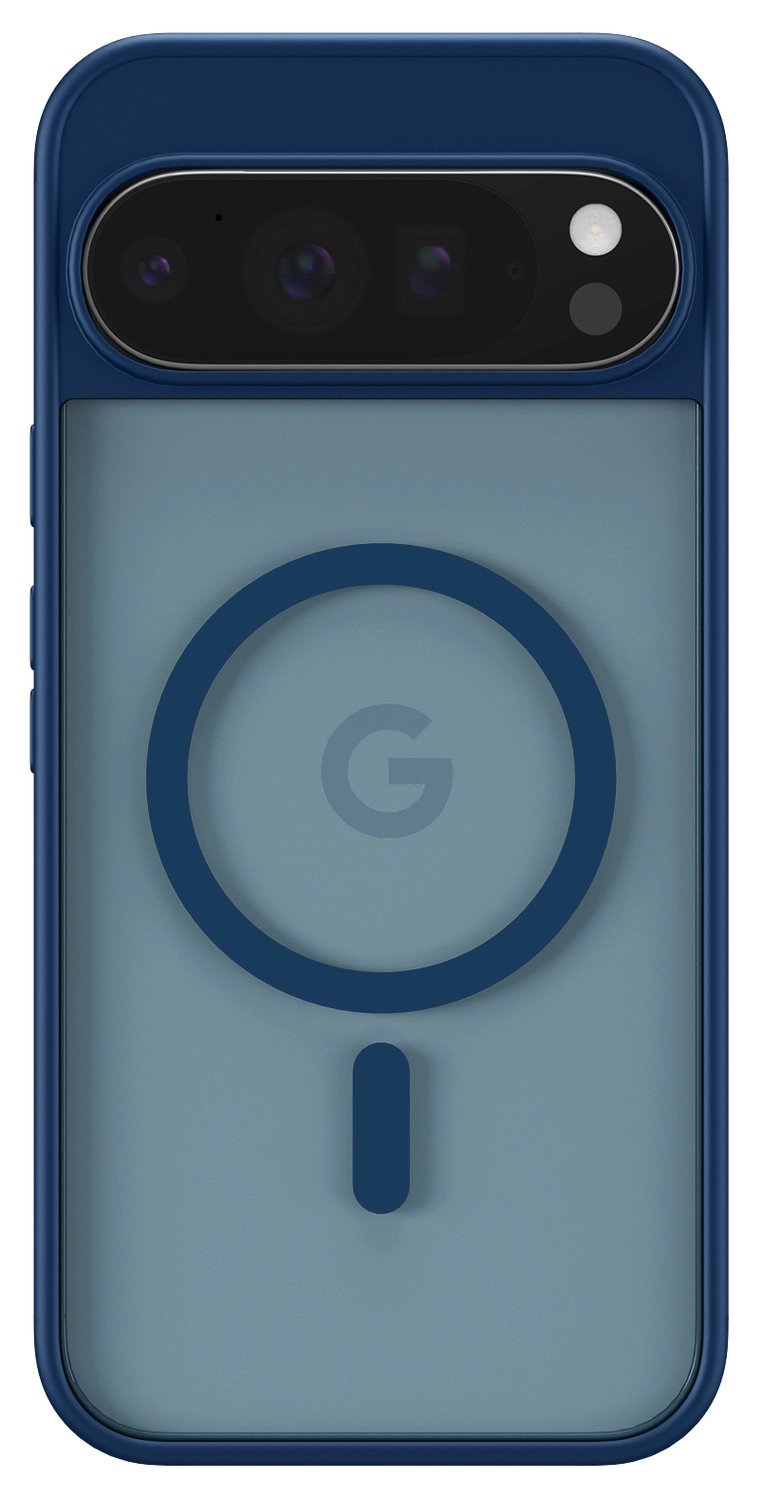 Google Pixel 10 Pro XL Hoesje met MagSafe Back Cover PixelSnap Matte Blauw afbeelding 4