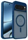 Google Pixel 10 Pro XL Hoesje met MagSafe Back Cover PixelSnap Matte Blauw afbeelding 7