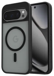 Google Pixel 10/10 Pro Hoesje MagSafe Back Cover PixelSnap Matte Zwart afbeelding