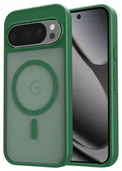 Google Pixel 10/10 Pro Hoesje MagSafe Back Cover PixelSnap Matte Groen afbeelding