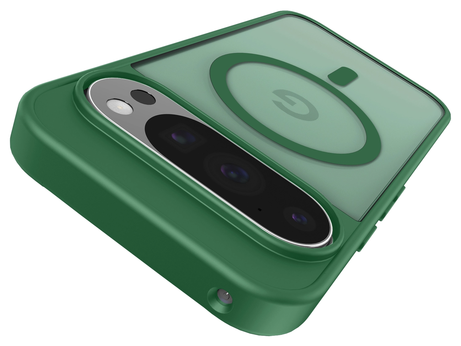 Google Pixel 10/10 Pro Hoesje MagSafe Back Cover PixelSnap Matte Groen afbeelding 12