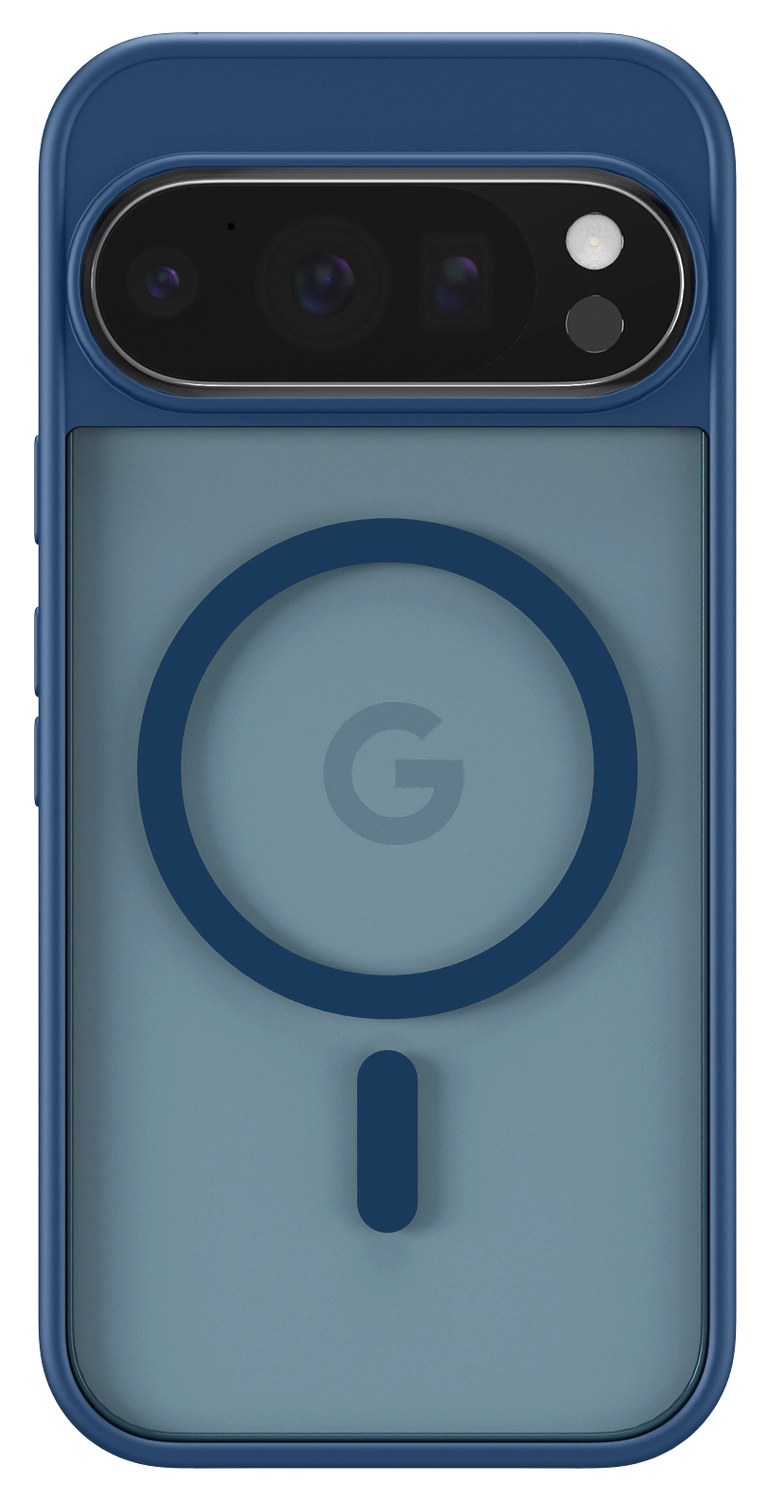 Google Pixel 10/10 Pro Hoesje MagSafe Back Cover PixelSnap Matte Blauw afbeelding 4