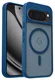 Google Pixel 10/10 Pro Hoesje MagSafe Back Cover PixelSnap Matte Blauw afbeelding 9