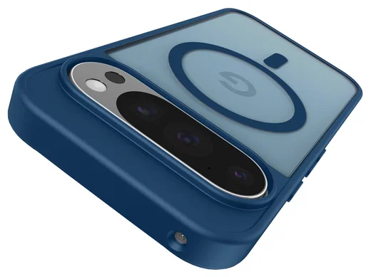 Google Pixel 10/10 Pro Hoesje MagSafe Back Cover PixelSnap Matte Blauw afbeelding 12