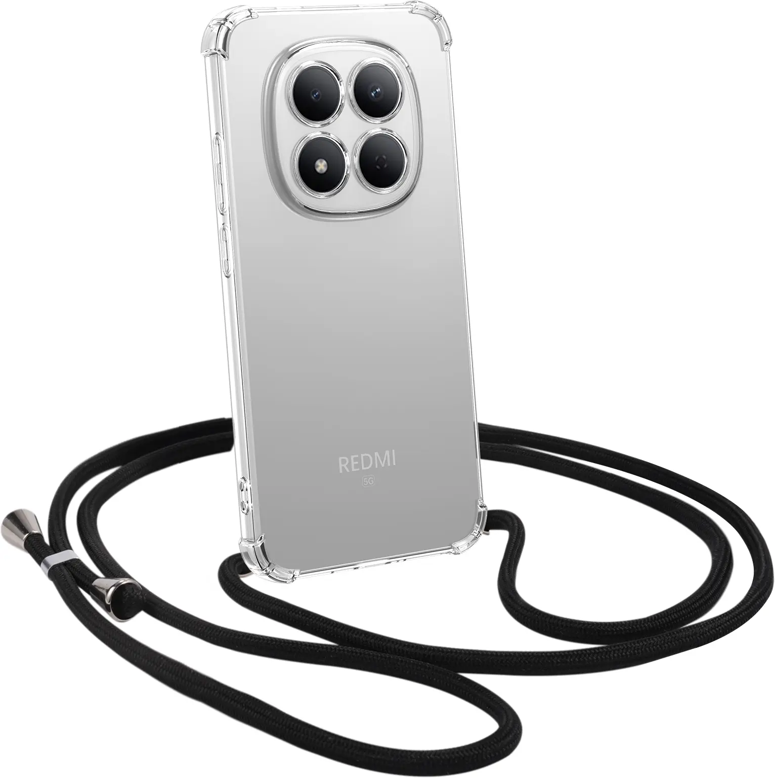 Xiaomi Redmi Note 15 Pro Hoesje met Koord Schokbestendig TPU Transparant afbeelding 1