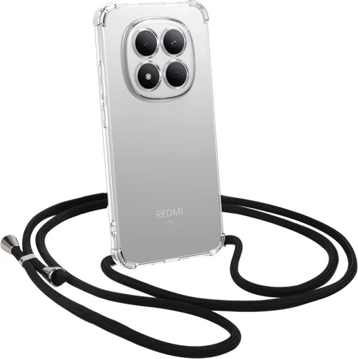 Xiaomi Redmi Note 15 Pro Hoesje met Koord Schokbestendig TPU Transparant afbeelding 1