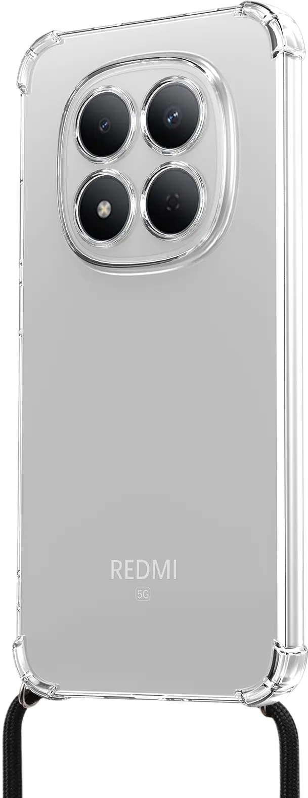 Xiaomi Redmi Note 15 Pro Hoesje met Koord Schokbestendig TPU Transparant afbeelding 3