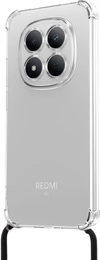 Xiaomi Redmi Note 15 Pro Hoesje met Koord Schokbestendig TPU Transparant afbeelding 3