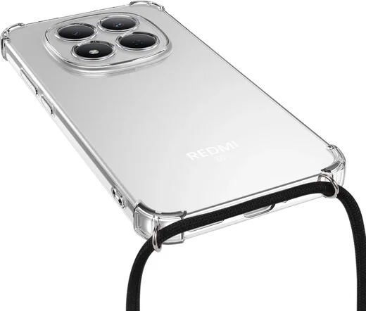 Xiaomi Redmi Note 15 Pro Hoesje met Koord Schokbestendig TPU Transparant afbeelding 6