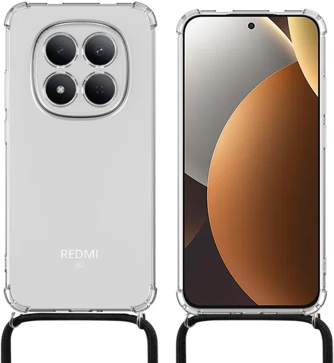 Xiaomi Redmi Note 15 Pro Hoesje met Koord Schokbestendig TPU Transparant afbeelding 5