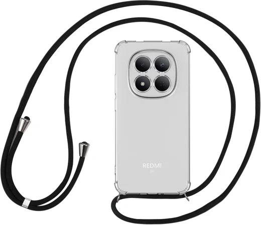 Xiaomi Redmi Note 15 Pro Hoesje met Koord Schokbestendig TPU Transparant afbeelding 7