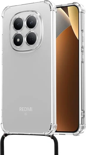 Xiaomi Redmi Note 15 Pro Hoesje met Koord Schokbestendig TPU Transparant afbeelding 2