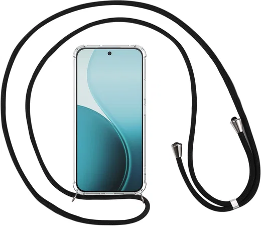 Oppo Reno 14 F Hoesje met Koord Schokbestendig TPU Transparant afbeelding 6