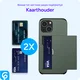 Samsung Galaxy S25 FE Hoesje met Slider Kaarthouder Back Cover Groen afbeelding 7