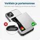 Samsung Galaxy S25 FE Hoesje met Slider Kaarthouder Back Cover Grijs afbeelding 9