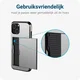 Samsung Galaxy S25 FE Hoesje met Slider Kaarthouder Back Cover Grijs afbeelding 11