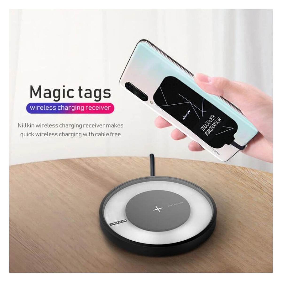 Nillkin Wireless Charging Pad  met Originele Samsung Draadloze Oplader afbeelding 5