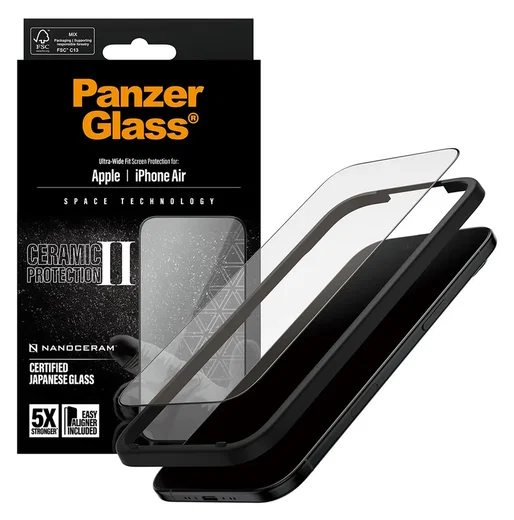 PanzerGlass Ceramic Ultra-Wide Fit iPhone Air Screen Protector afbeelding 2