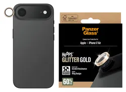 PanzerGlass Hoops Rings iPhone Air Camera Lens Protector Glas Glitter Goud afbeelding