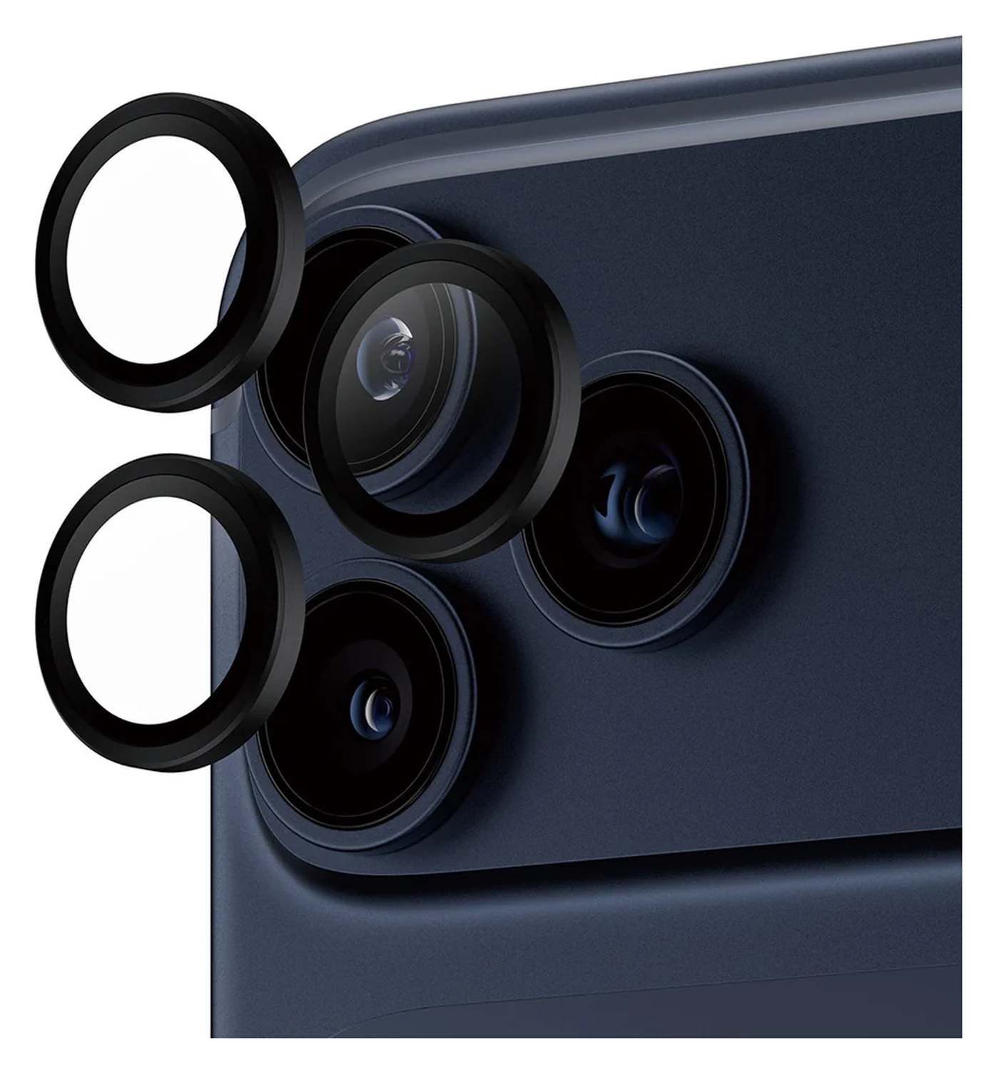 PanzerGlass Hoops Rings iPhone 17 Pro (Max) Camera Protector Glas Zwart afbeelding 2