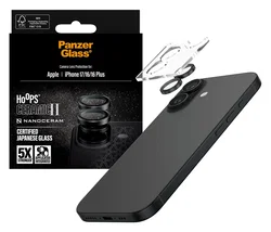 PanzerGlass Hoops Ceramic iPhone 17 / 16 / 16 Plus Camera Lens Protector Glas afbeelding