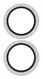 PanzerGlass Hoops Rings iPhone 17 Camera Lens Protector Glas Glitter Zilver afbeelding 3