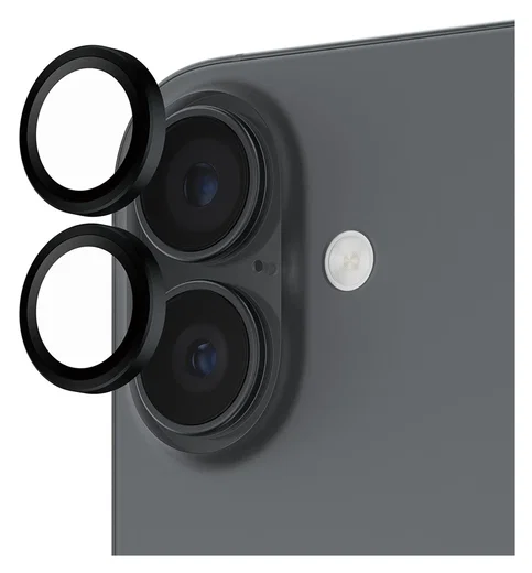 PanzerGlass Hoops Rings iPhone 17 Camera Lens Protector Glas Zwart afbeelding 2
