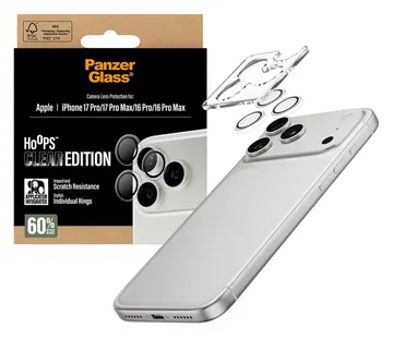 PanzerGlass Hoops Rings iPhone 17 Pro (Max) Camera Protector Glas Transparant