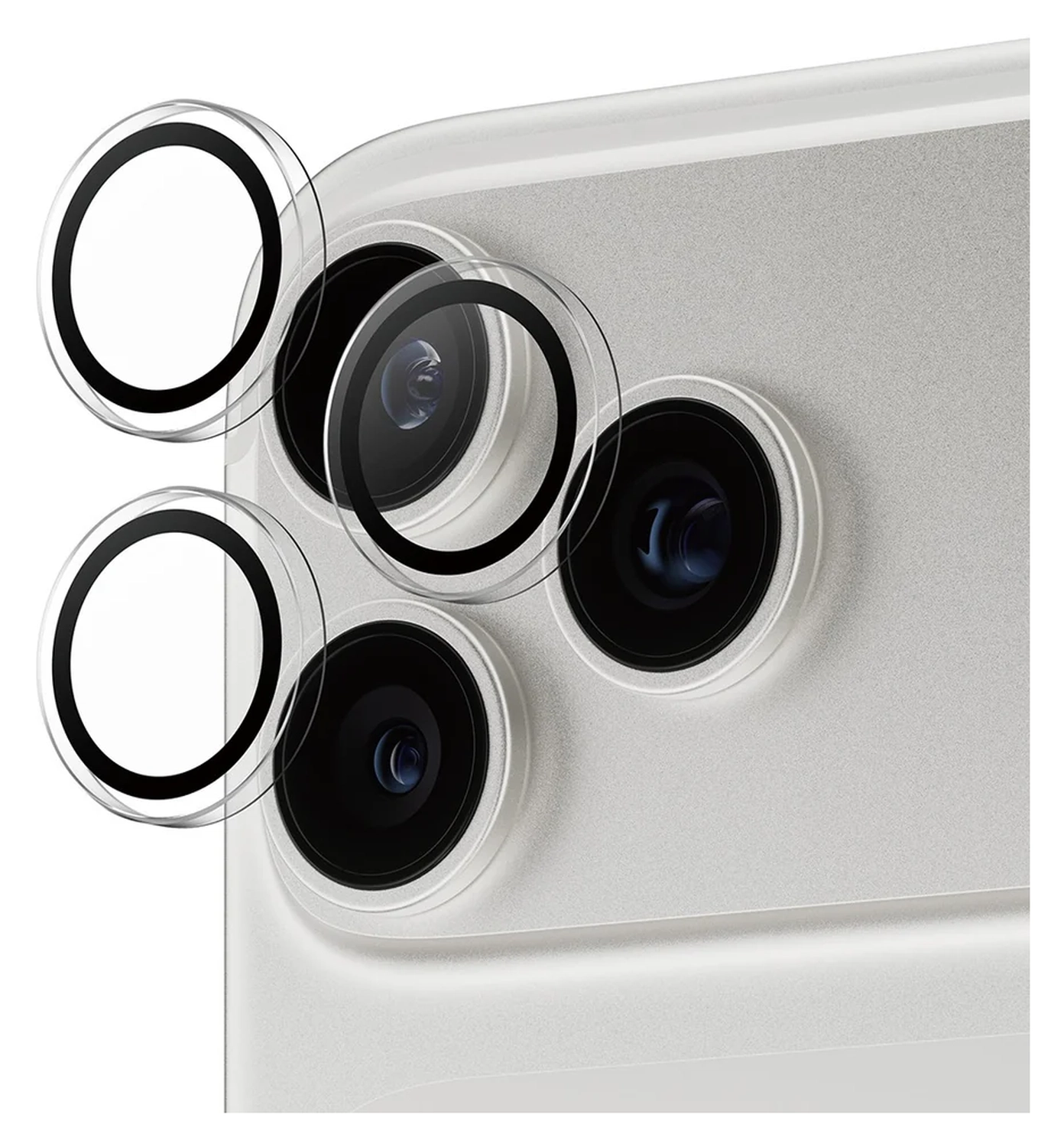 PanzerGlass Hoops Rings iPhone 17 Pro (Max) Camera Protector Glas Transparant afbeelding 2