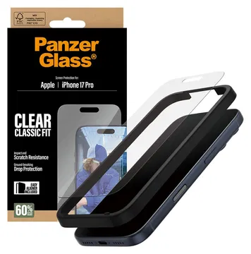 PanzerGlass Classic Fit iPhone 17 Pro Screen Protector Tempered Glass