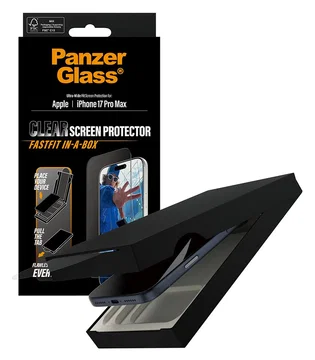 PanzerGlass Ultra-Wide Clear iPhone 17 Pro Max Screen Protector Tempered Glass