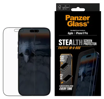 PanzerGlass Stealth iPhone 17 Pro Screen Protector Tempered Glass