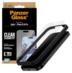 PanzerGlass Classic Fit iPhone 17 / 16 Pro Screen Protector Tempered Glass afbeelding
