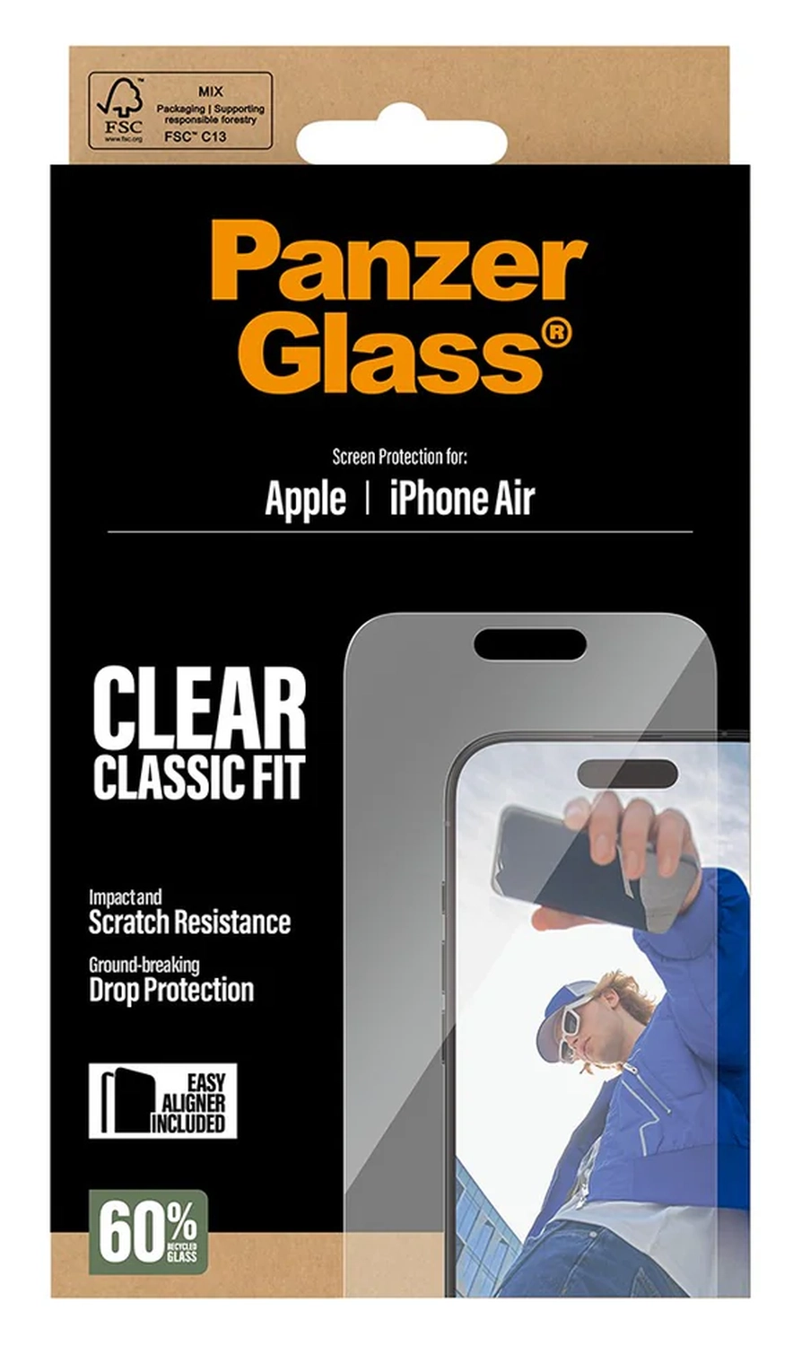 PanzerGlass Classic Fit iPhone Air Screen Protector Tempered Glass afbeelding 5