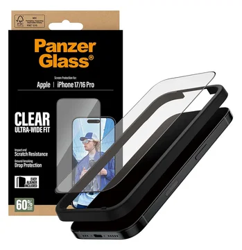 PanzerGlass Ultra-Wide iPhone 17 / 16 Pro Screen Protector Tempered Glass