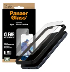 PanzerGlass Ultra-Wide iPhone 17 Pro Max Screen Protector Tempered Glass afbeelding