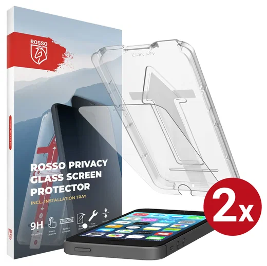 Rosso iPhone SE / 5 / 5S Tempered Glass met Installatietray (2-Pack) afbeelding 1