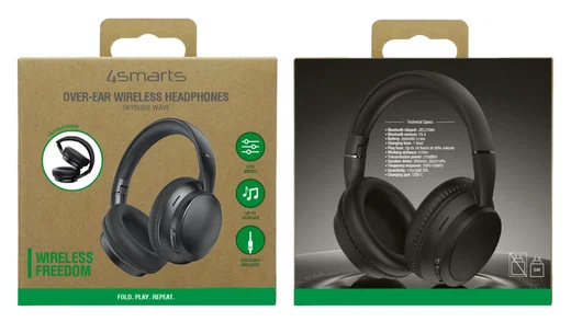 4smarts SkyBuds Wave Over-Ear Draadloze Bluetooth Koptelefoon Zwart afbeelding 10